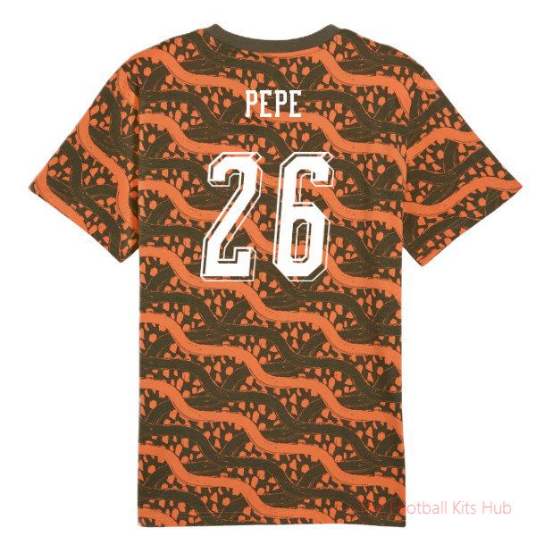 2026/27 Ivory Coast FtblCulture Tee AOP (Black) (Pepe 26)