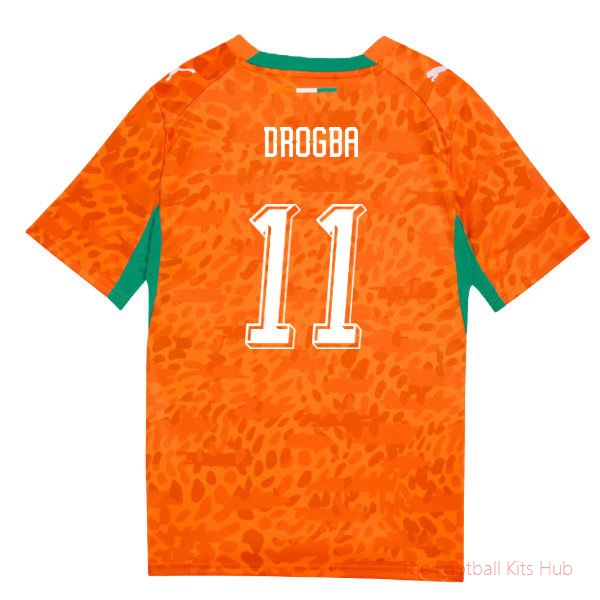 2026/27 Ivory Coast Home Shirt (Kids) (Drogba 11)