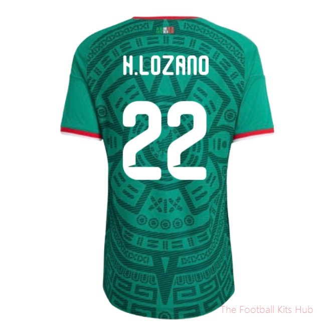 2026/27 Mexico Authentic Home Shirt (H.Lozano 22)