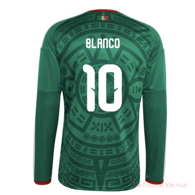 2026/27 Mexico Long Sleeve Home Shirt (Blanco 10)