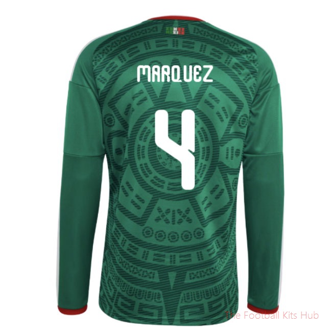 2026/27 Mexico Long Sleeve Home Shirt (Marquez 4)