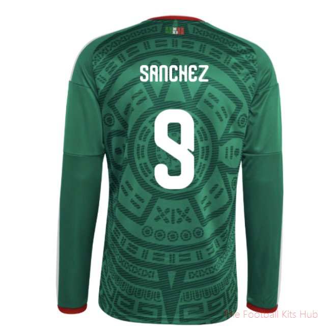 2026/27 Mexico Long Sleeve Home Shirt (Sanchez 9)