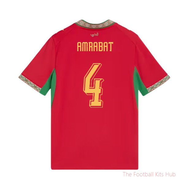 2026/27 Morocco Home Shirt (Kids) (Amrabat 4)