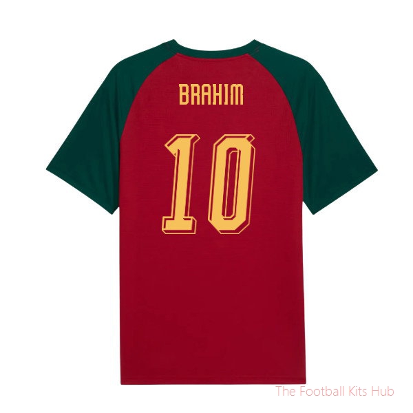 2026/27 Morocco Warm Up Jersey (Dark Crimson) (Brahim 10)