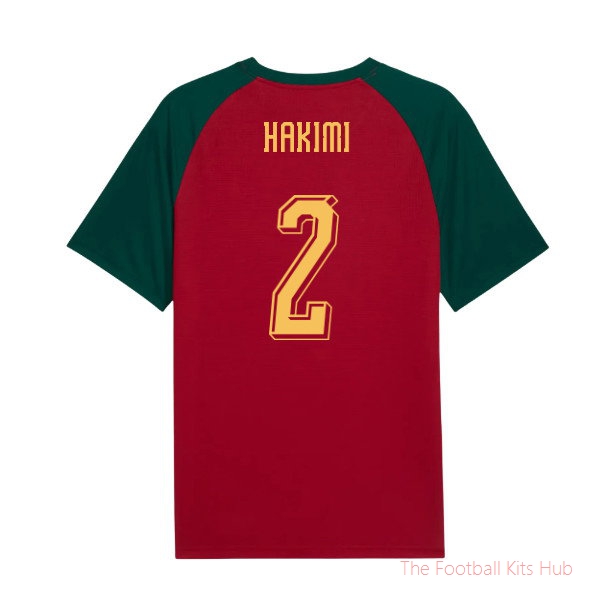 2026/27 Morocco Warm Up Jersey (Dark Crimson) (Hakimi 2)