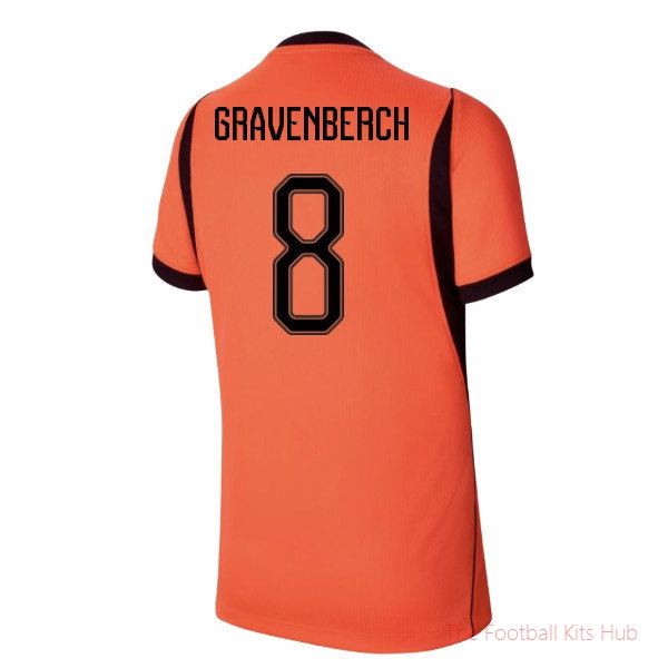 2026/27 Netherlands Home Shirt (Kids) (Gravenberch 8)
