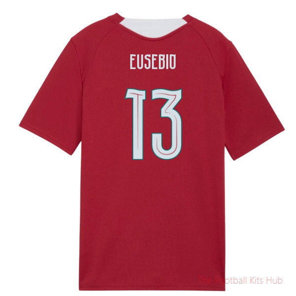 2026/27 Portugal Training Jersey (Red) - Kids (Eusebio 13)
