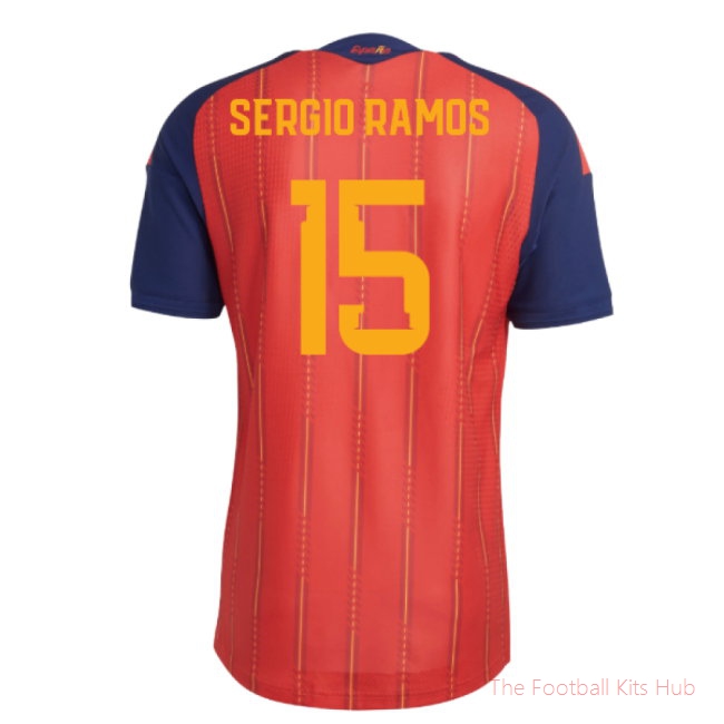 2026/27 Spain Authentic Home Shirt (Sergio Ramos 15)