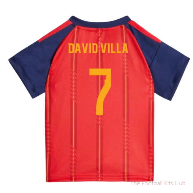 2026/27 Spain Home Baby Kit (David Villa 7)