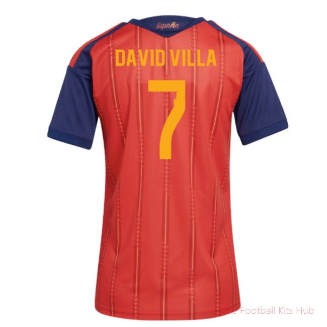 2026/27 Spain Home Shirt (Womens) (David Villa 7)