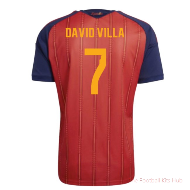 2026/27 Spain Home Youth Kit (David Villa 7)