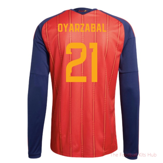 2026/27 Spain Long Sleeve Home Shirt (Oyarzabal 21)
