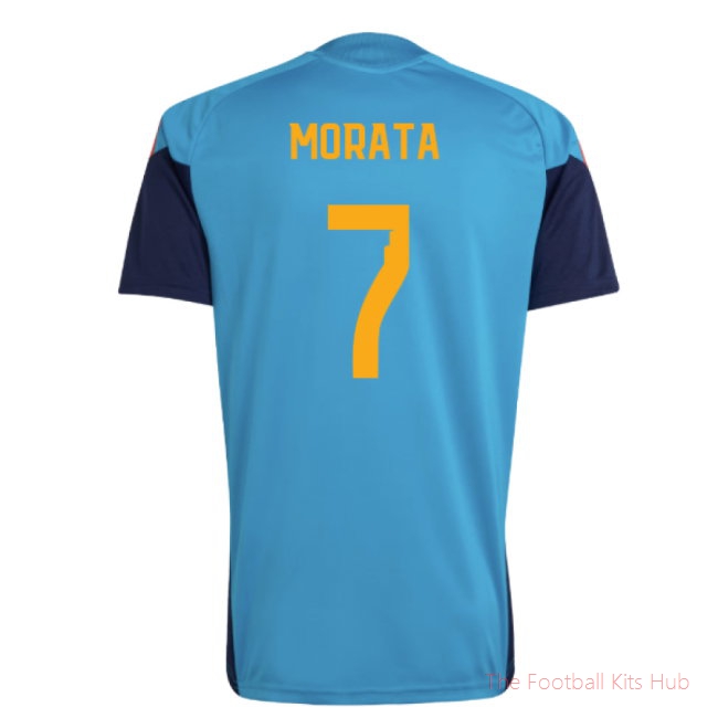 2026/27 Spain Training Jersey (Bold Aqua) (Morata 7)