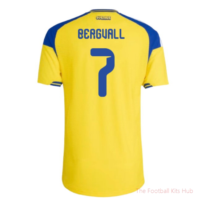 2026/27 Sweden Authentic Home Shirt (Bergvall 7)