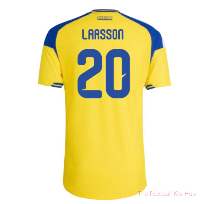 2026/27 Sweden Authentic Home Shirt (Larsson 20)