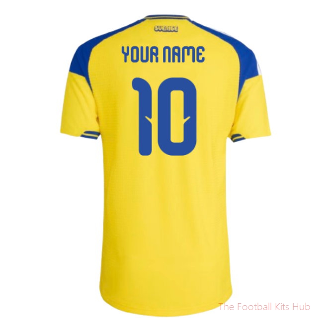 2026/27 Sweden Authentic Home Shirt (Your Name)