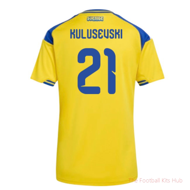 2026/27 Sweden Home Shirt (Womens) (Kulusevski 21)