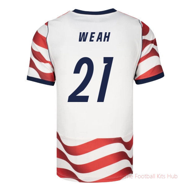 2026/27 USA USMNT Home Authentic Jersey (Weah 21) Jersey