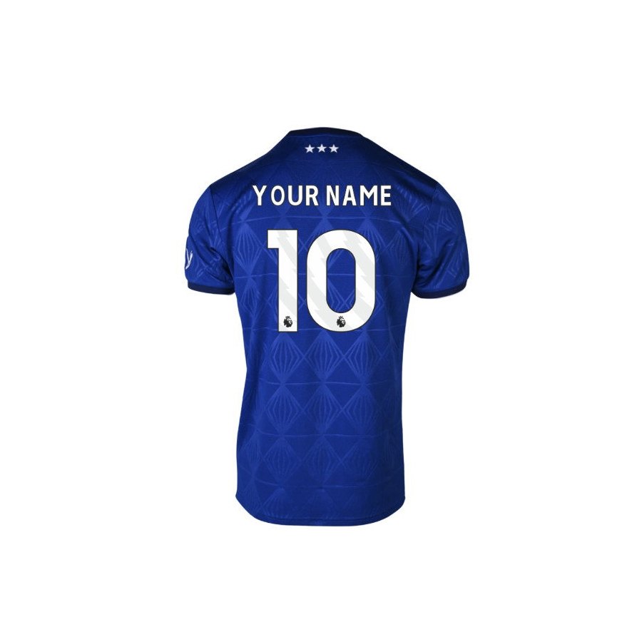 Ipswich Town's 2026/27 home shirt in blue with a white trim, front view, in men's, women's and youth cuts - ProGear Kits