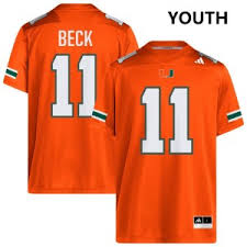 Miami Hurricanes Carson Beck Stitch #11 Youth Orange Apparel-ProGear Kits