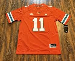 Miami Hurricanes Carson Beck Stitch Jerseys #11 Men Orange Uniform-ProGear Kits