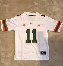 Miami Hurricanes Carson Beck Stitch #11 Men White Kit