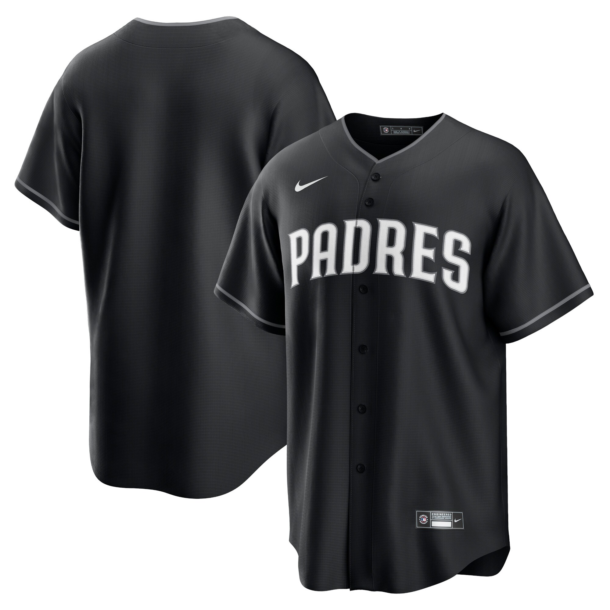 Women's San Diego Padres Replica Jersey - Black | ProGear Kits