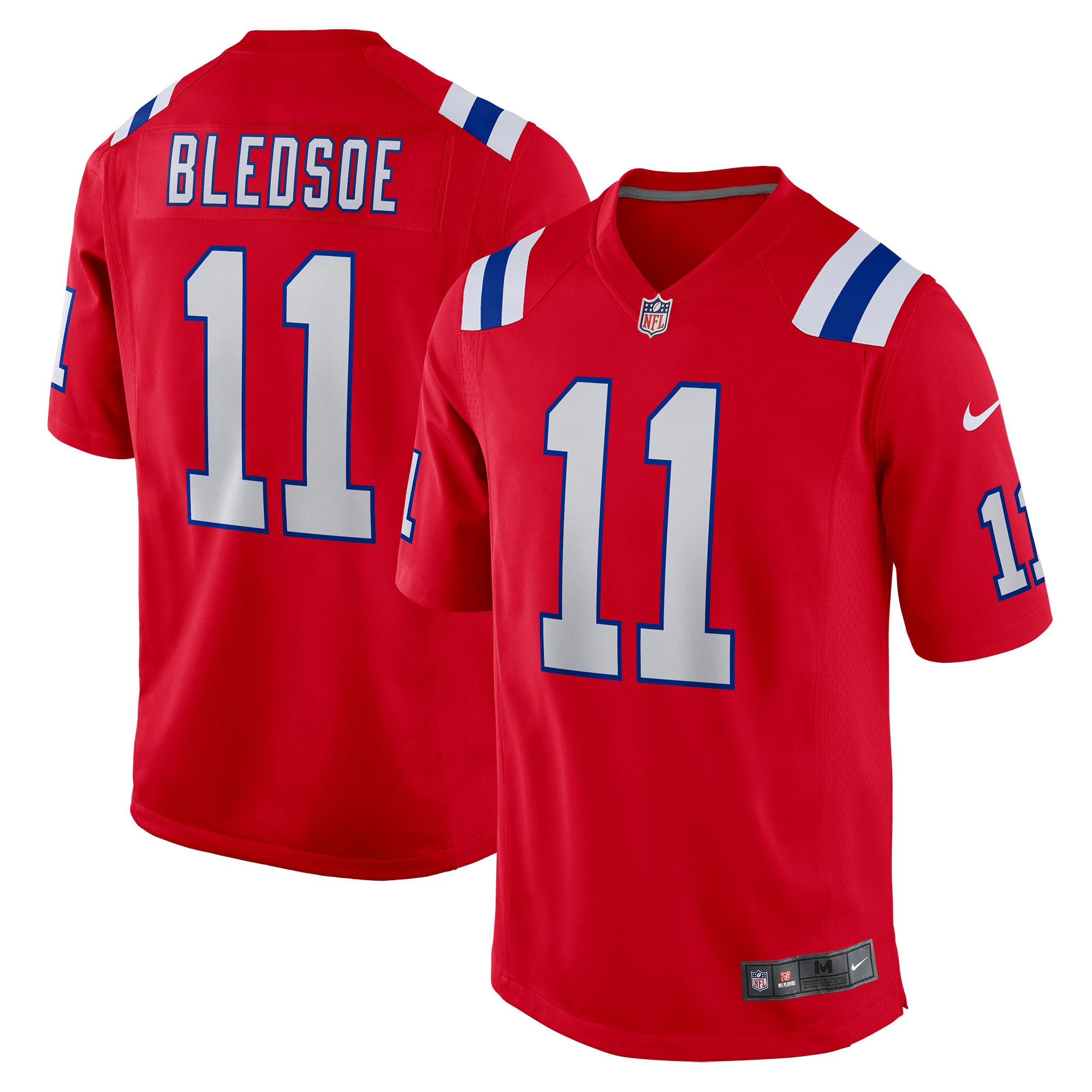 Drew Bledsoe New England Patriots Alternate NFL Jersey - Red | ProGear Kits