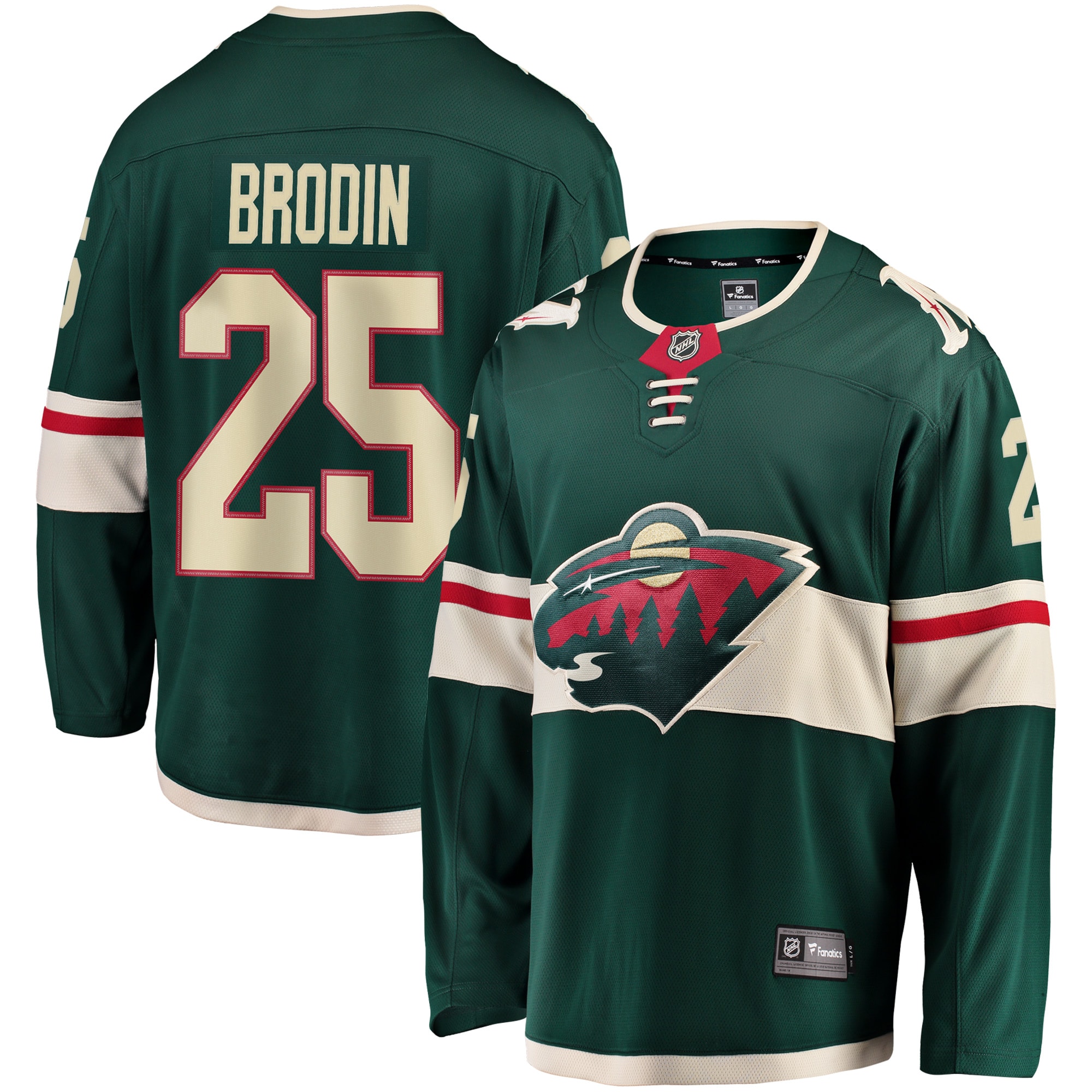 Youth Jonas Brodin Minnesota Wild Breakaway Jersey - Green | ProGear Kits