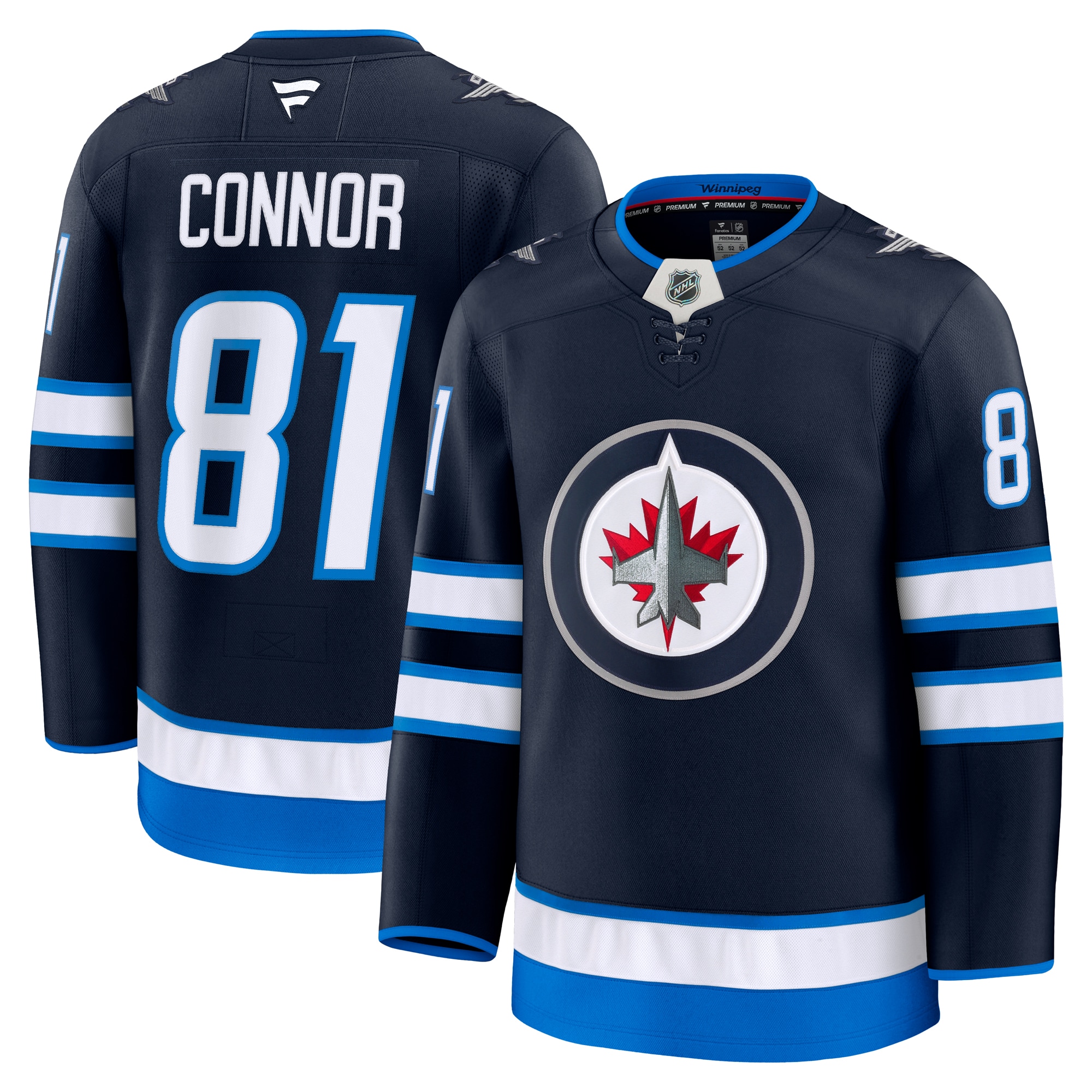 Women's Kyle Connor Winnipeg Jets Home Premium Jersey - Navy | ProGear Kits