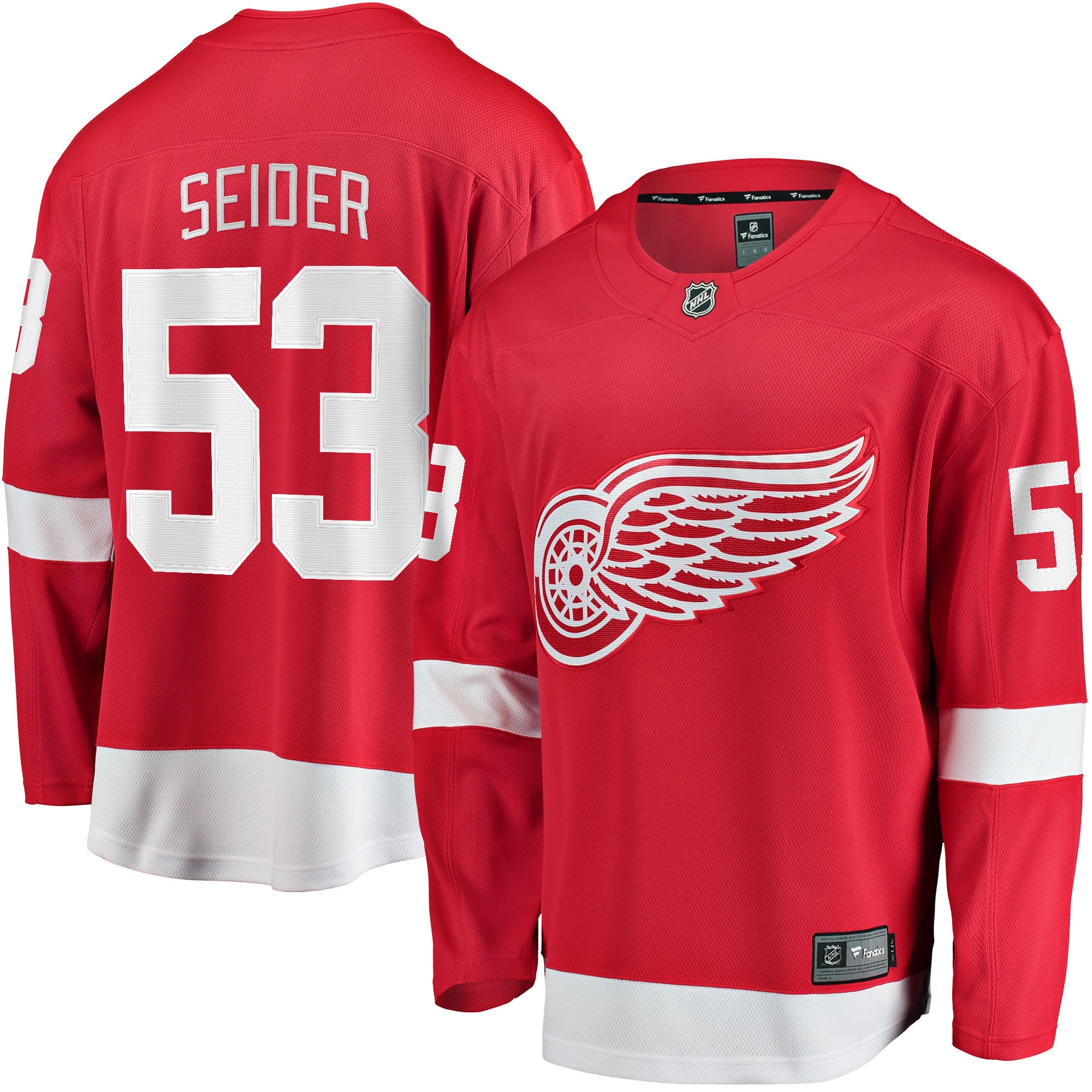 Women's Moritz Seider Detroit Red Wings Home Breakaway Player Jersey - Red | ProGear Kits