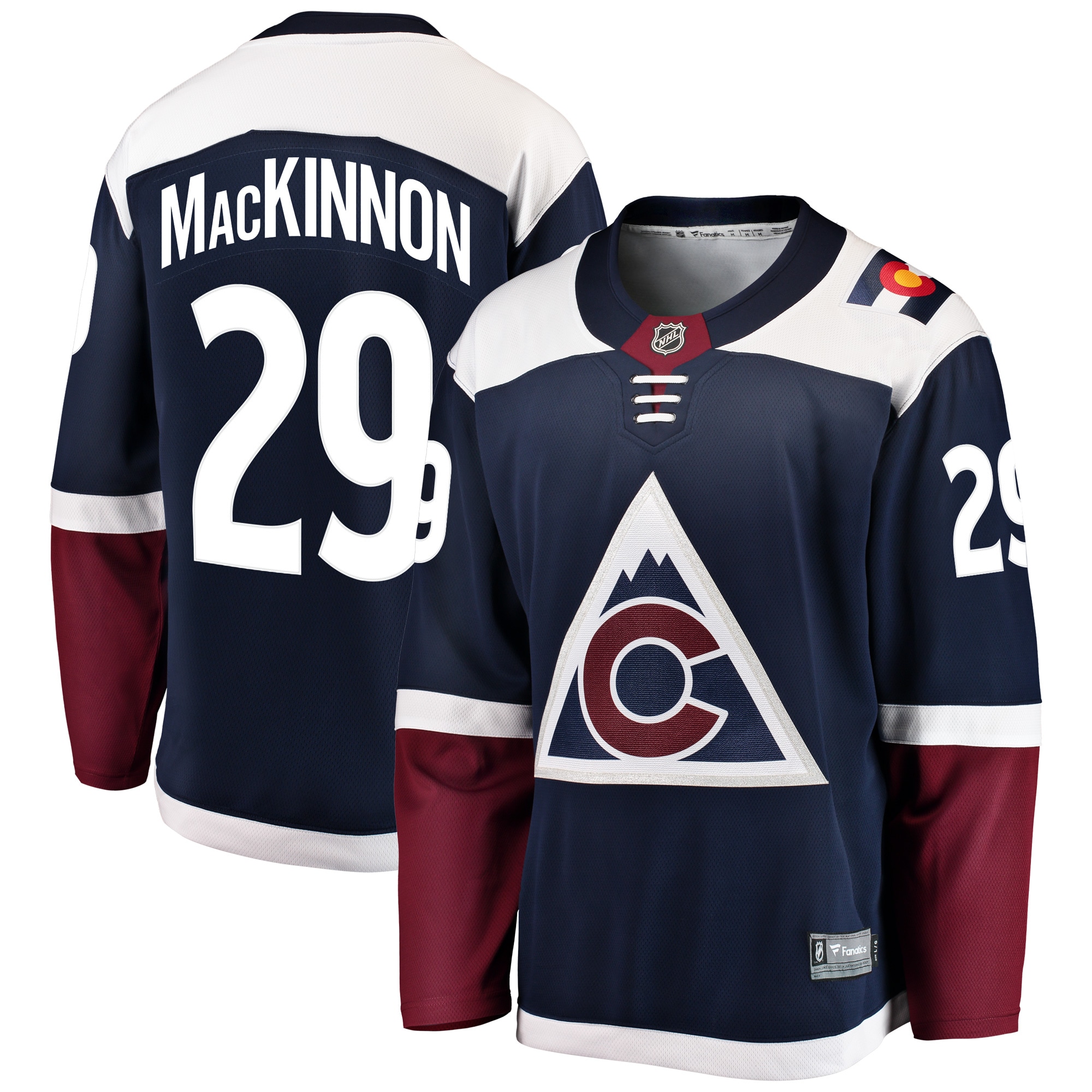 Women's Nathan MacKinnon #29 Colorado Avalanche Breakaway Jersey - Navy | ProGear Kits
