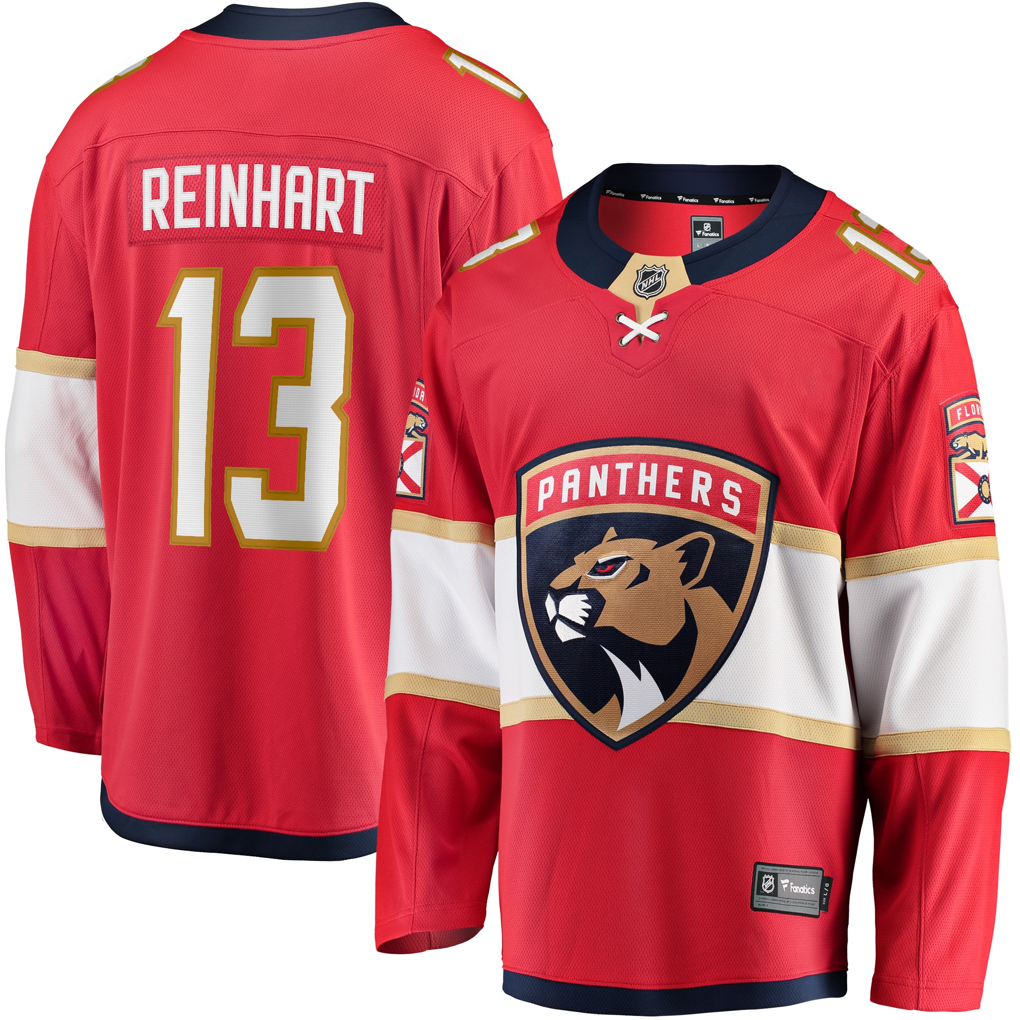 Women's Sam Reinhart Florida Panthers Breakaway Player Jersey - Red | ProGear Kits