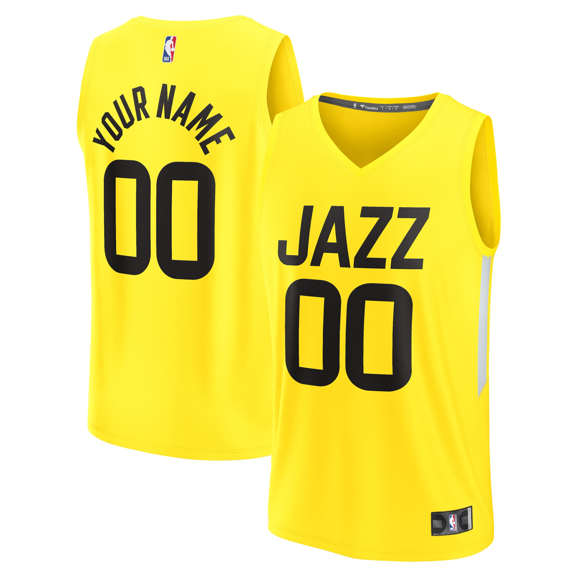 Women's Utah Jazz Fast Break Replica Custom Jersey - Icon Edition - Yellow | ProGear Kits