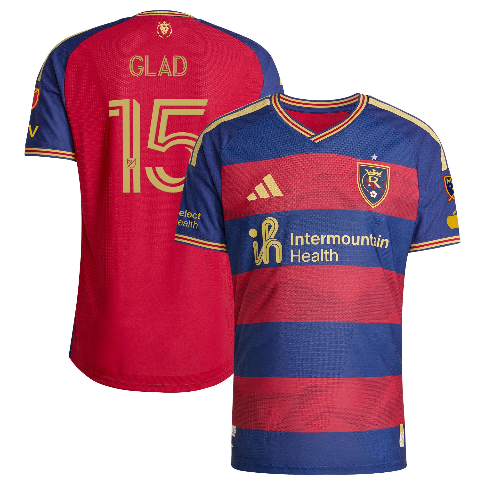 Women's Justen Glad Real Salt Lake 2026 The Switchback On-Field Authentic Patch Jersey - Red | ProGear Kits