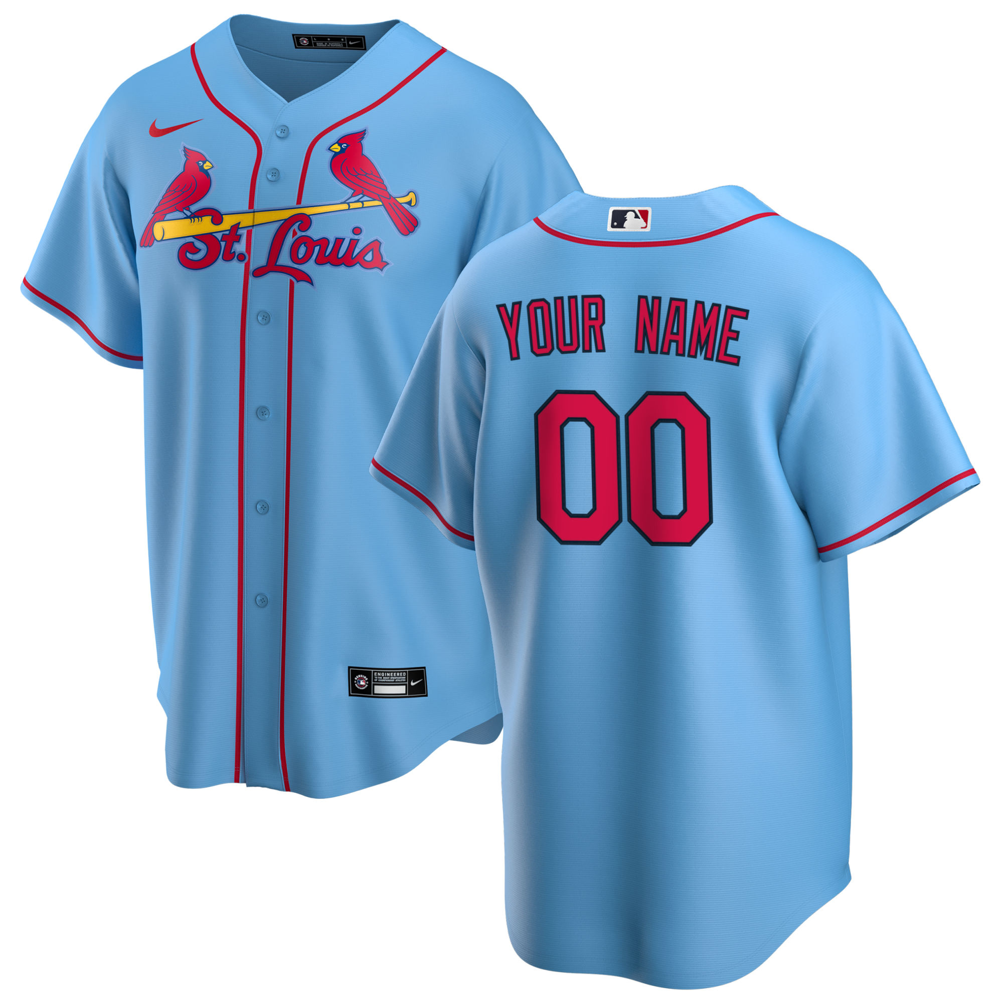 St. Louis Cardinals Alternate MLB Jersey - Light Blue | ProGear Kits