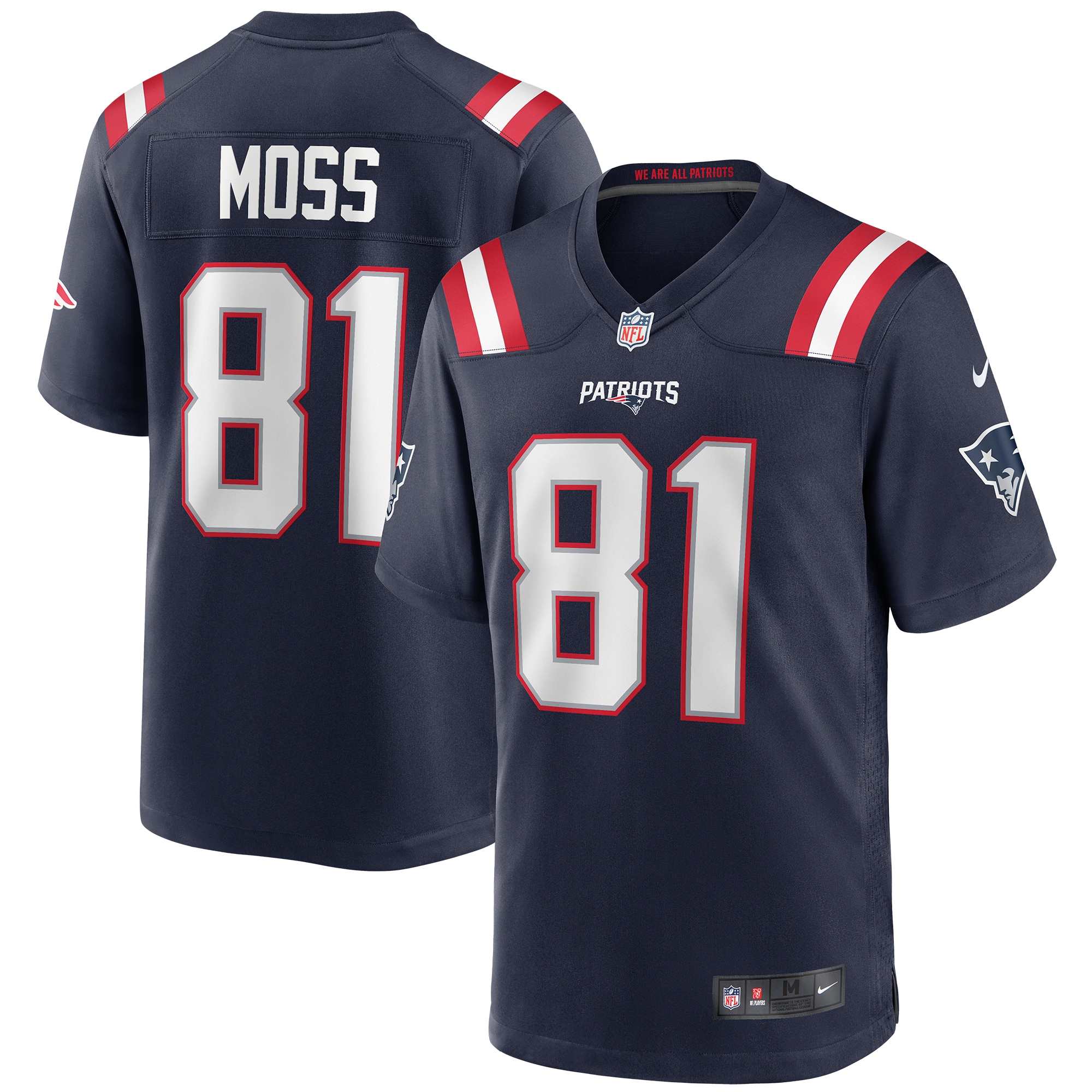 Randy Moss New England Patriots NFL Jersey - Navy | ProGear Kits