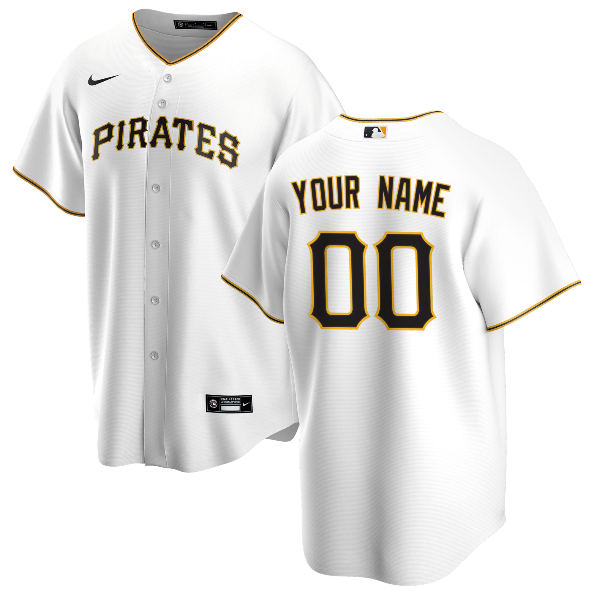 Pittsburgh Pirates Home MLB Jersey - White | ProGear Kits