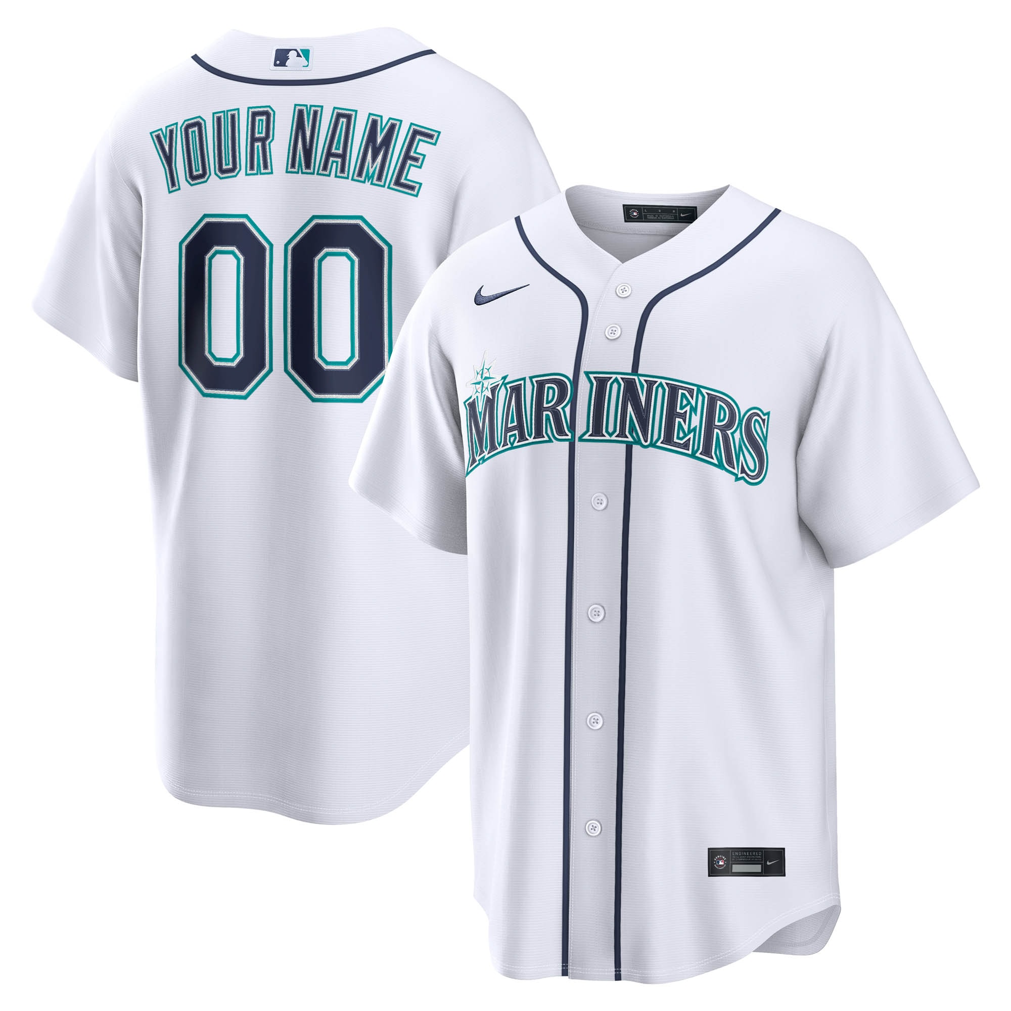Women's Seattle Mariners Home Replica Custom Jersey - White | ProGear Kits