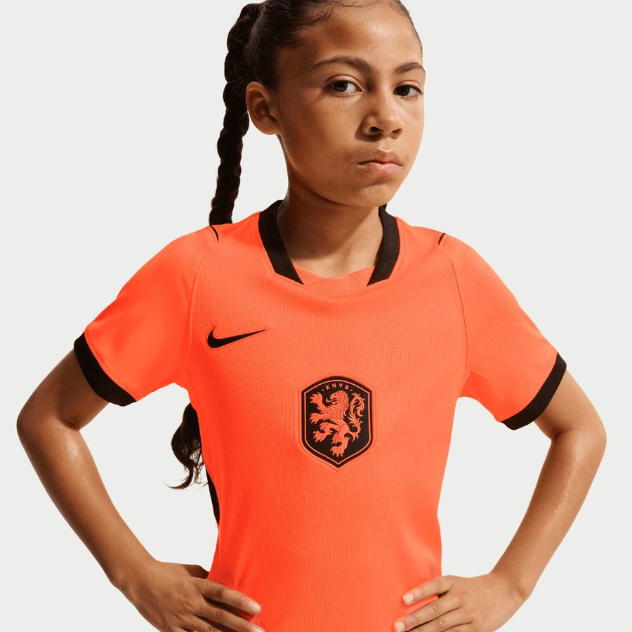 Netherlands 2026 orange home stadium replica football shirt