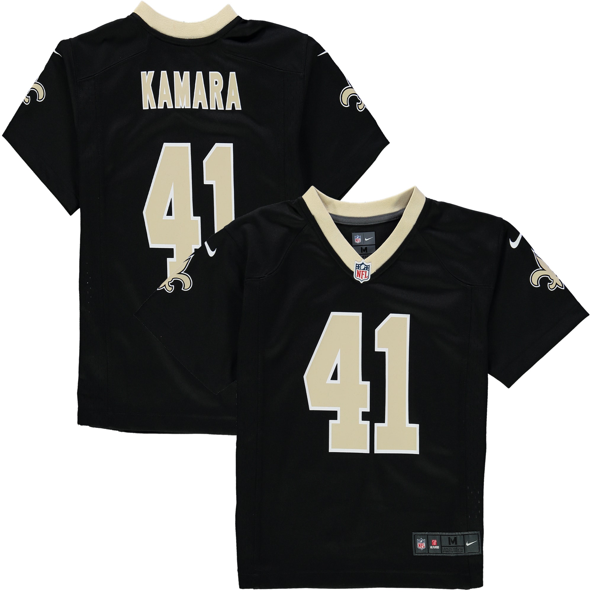Women's Alvin Kamara New Orleans Saints Preschool Game Jersey - Black | ProGear Kits