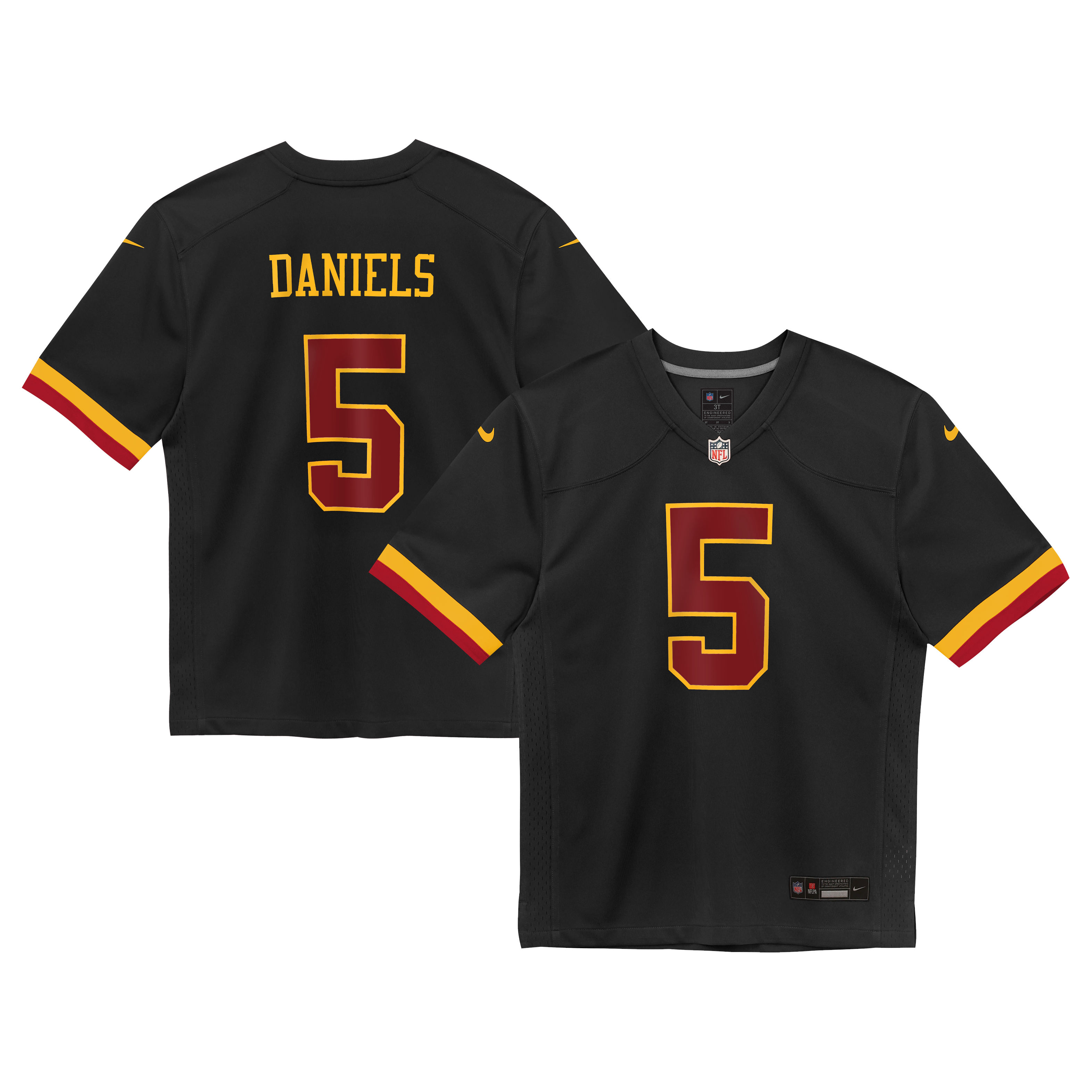 Jayden Daniels Washington Commanders Alternate - Black | ProGear Kits