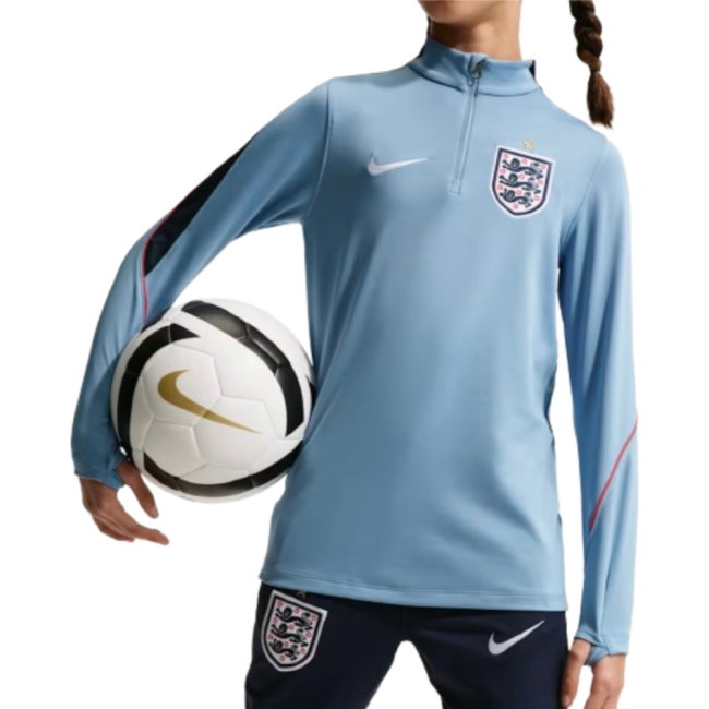 2026-207 England Drill Top Work Blue - Kids
