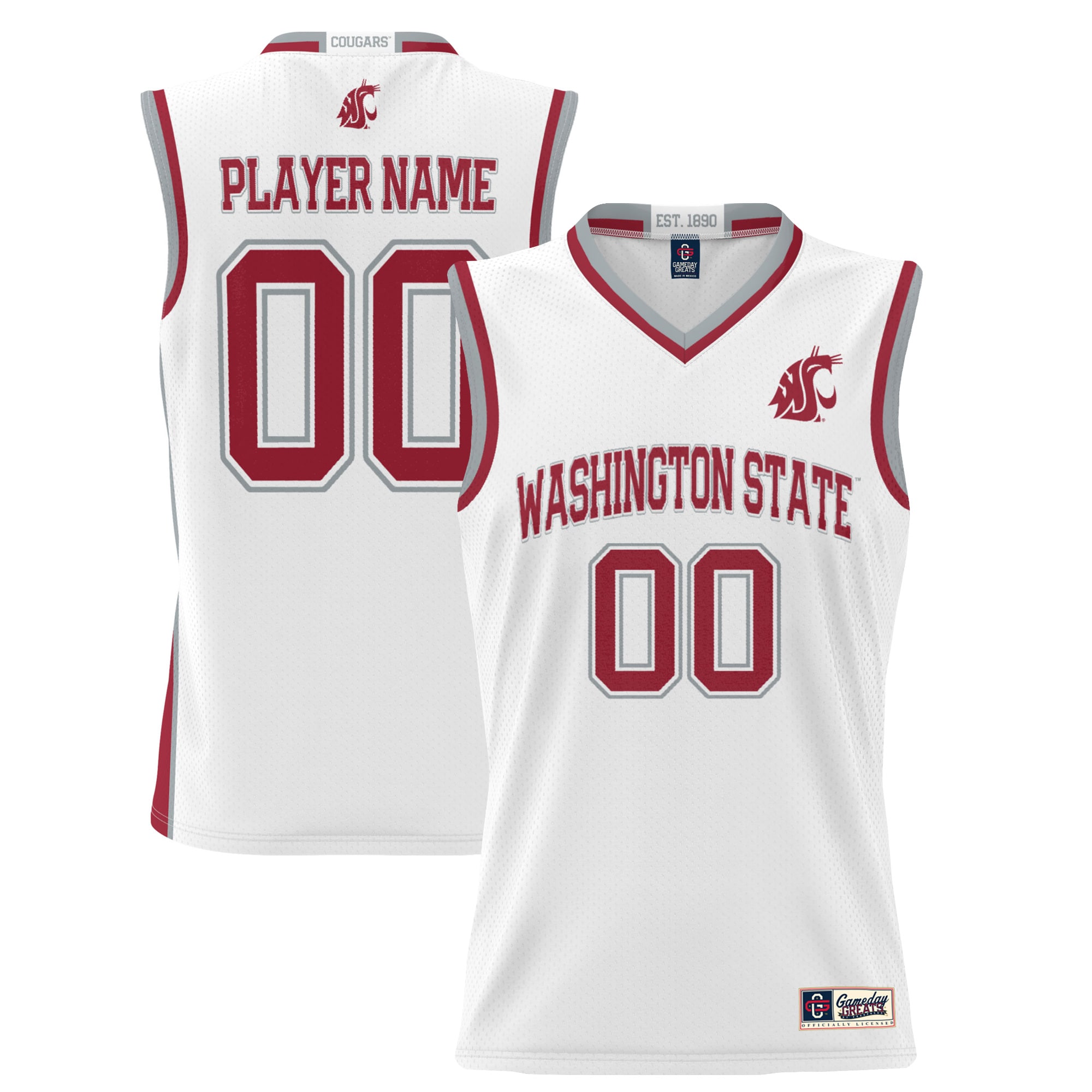 Washington State Cougars GameDay Greats Lightweight NIL Pick-A-Player Women's Basketball Jersey - White | ProGear Kits