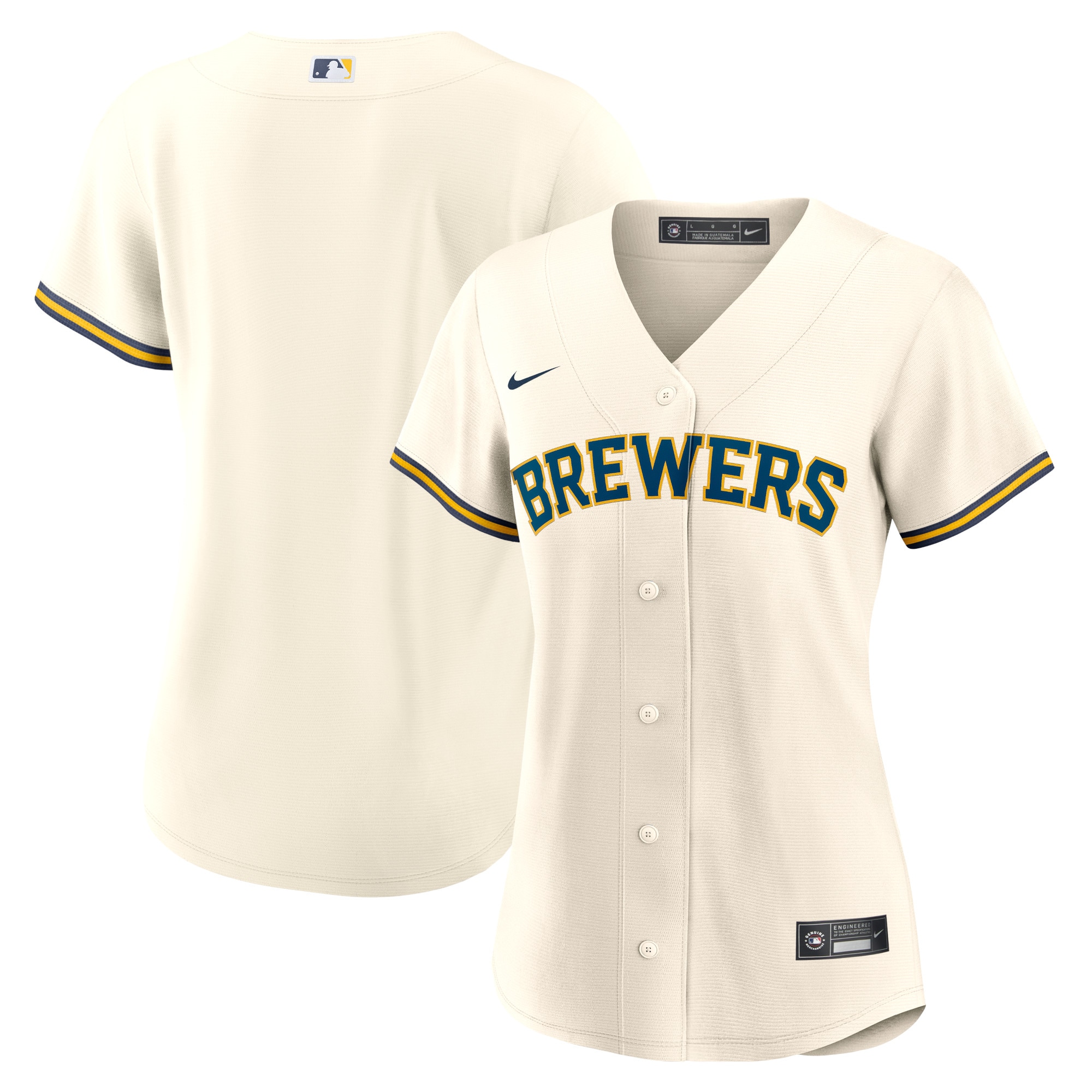 Milwaukee Brewers Home MLB Jersey - Cream | ProGear Kits