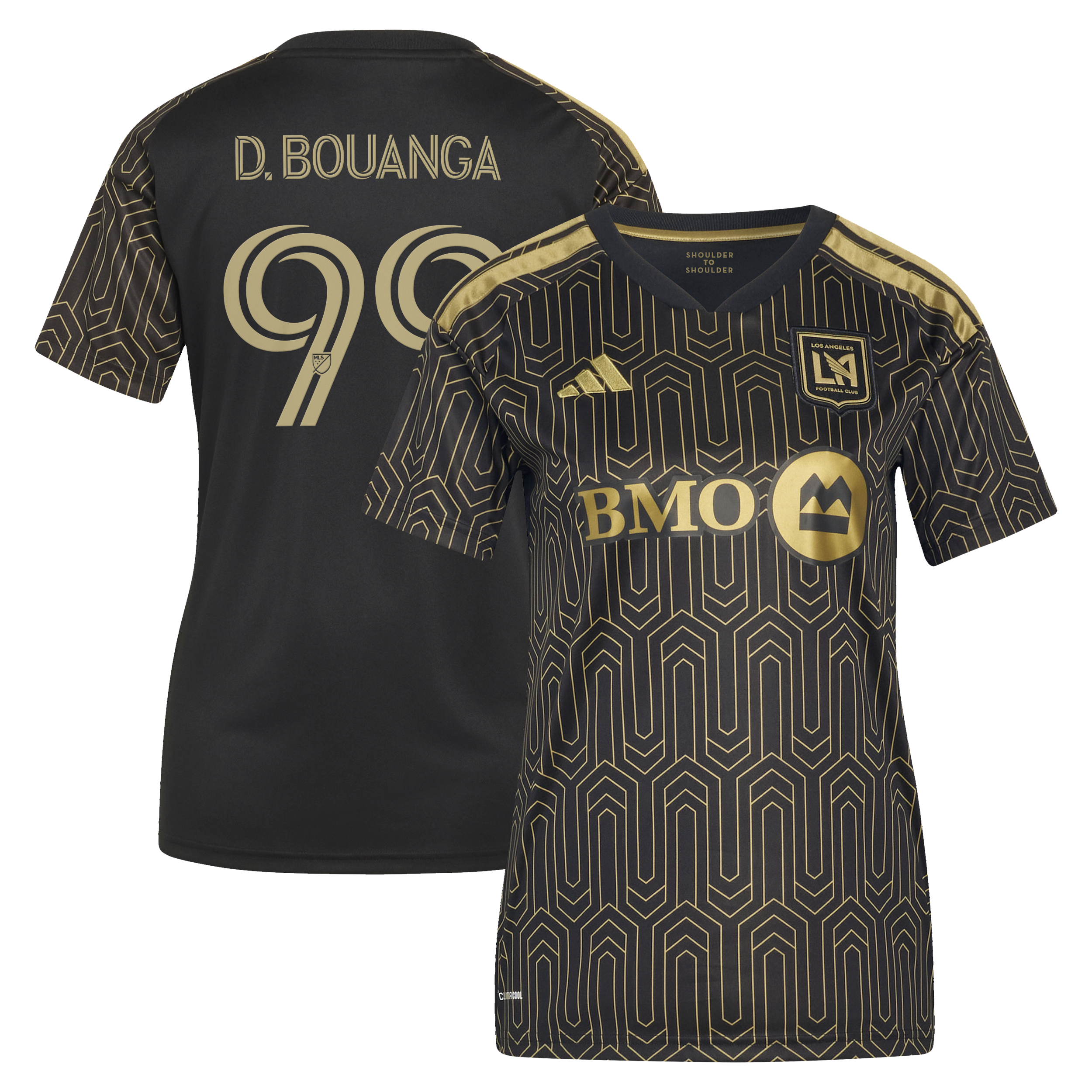 Youth Denis Bouanga LAFC Women's 2026 Primary Kit Replica Jersey - Black | ProGear Kits