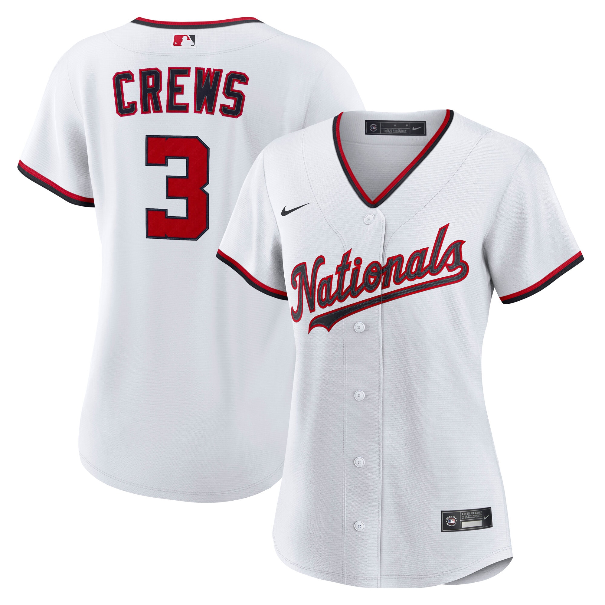 Dylan Crews Washington Nationals Home MLB Jersey - White | ProGear Kits