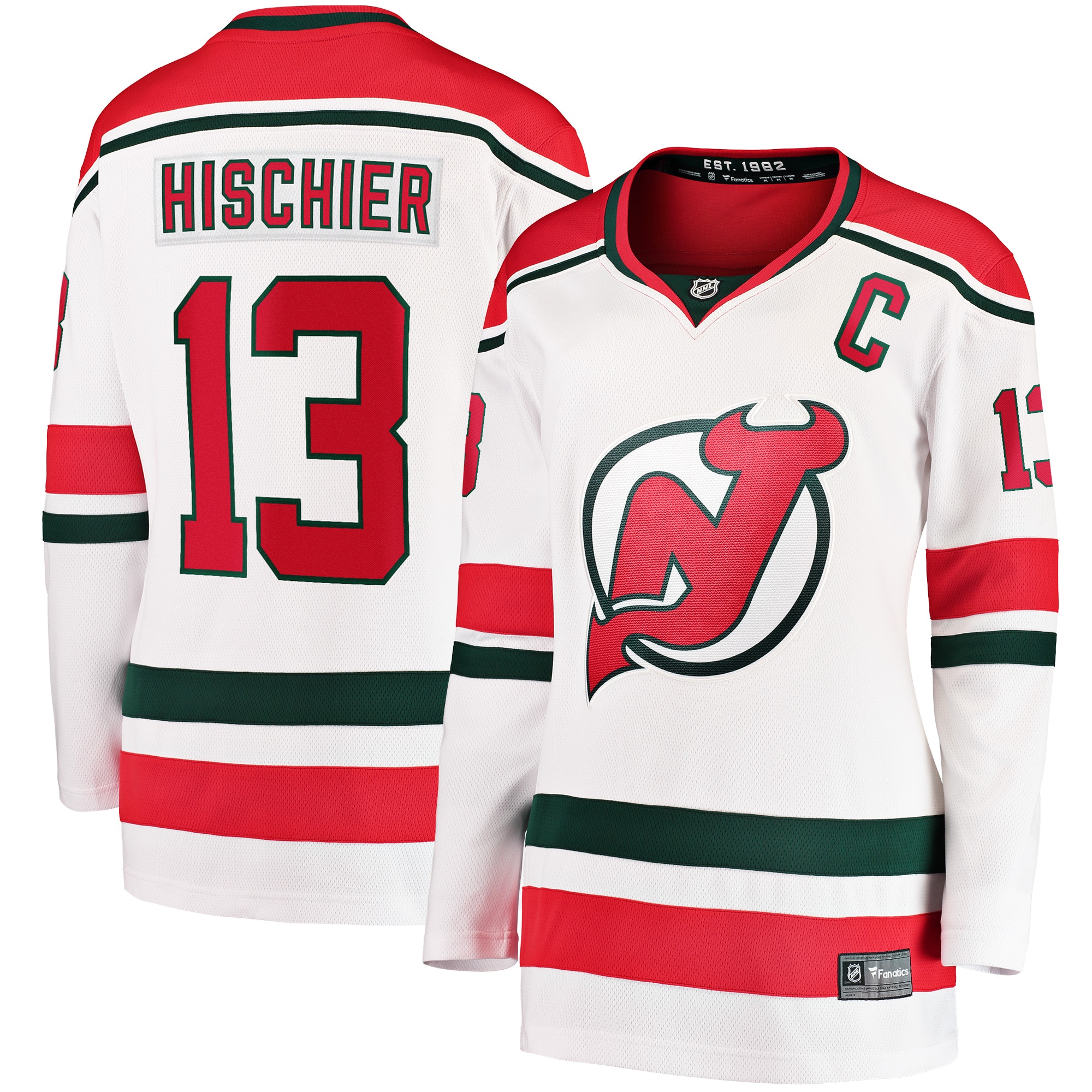 Youth Nico Hischier New Jersey Devils Women's Alternate Breakaway Jersey - White | ProGear Kits