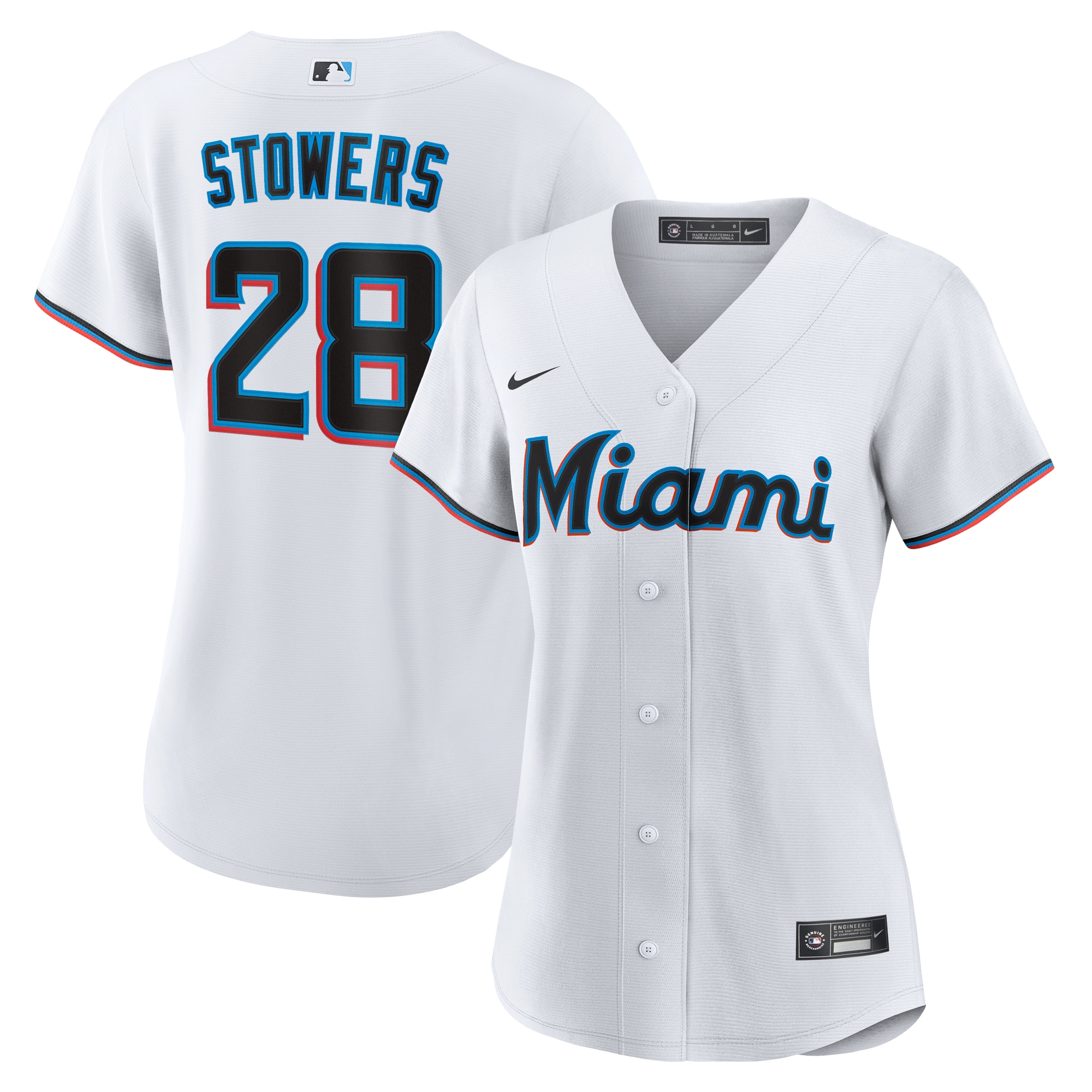 Kyle Stowers Miami Marlins Home MLB Jersey - White | ProGear Kits