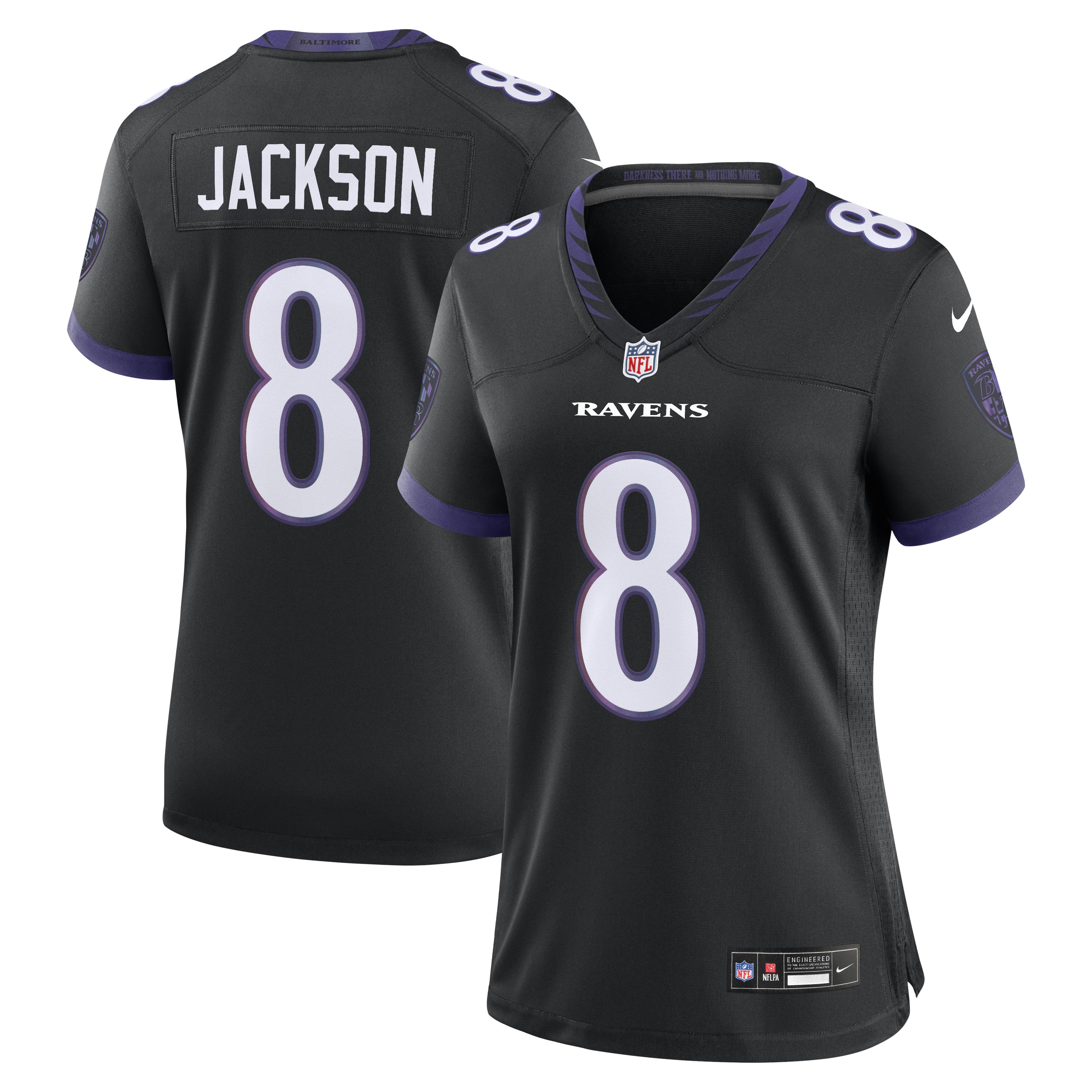 Lamar Jackson #8 Baltimore Ravens Alternate NFL Jersey - Black | ProGear Kits